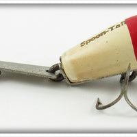 Vintage Creek Chub Red & White Spoon Tail Lure