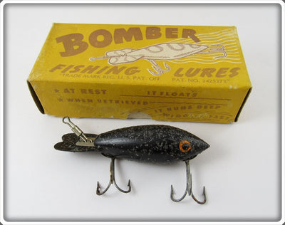 Bomber Bait Co Black With Silver Flakes #400 In Correct Box 416