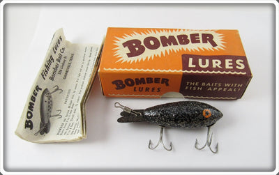 Bomber Bait Co Black With Silver Flakes #400 In Correct Box 416