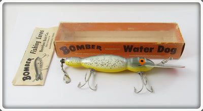 Bomber Bait Co Silver Speckle Yellow Belly Water Dog In Box 1700 SS