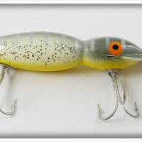 Bomber Bait Co Silver Speckle Yellow Belly Water Dog In Box 1700 SS