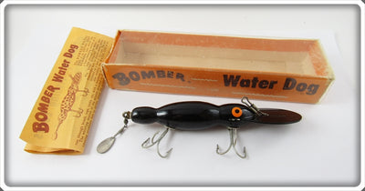 Bomber Bait Co Solid Black Water Dog In Box 1602