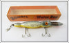Bomber Bait Co Silver Speckle Yellow Belly Water Dog In Box 1772