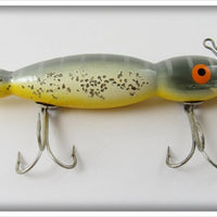 Bomber Bait Co Silver Speckle Yellow Belly Water Dog In Box 1772
