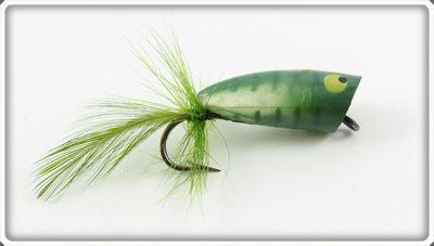 Vintage Heddon Dark Green Popper Spook Lure