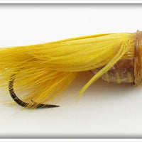 Vintage Heddon Yellow Shore Bass Bug Spook Lure