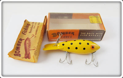 Bomber Bait Co Yellow Black Dots #400 In Correct Box 439