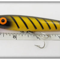 Bomber Bait Co Yellow Black Ribs SpinStick In Correct Box 7320