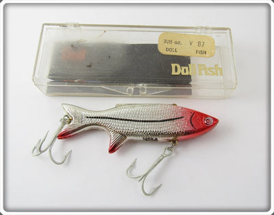 Doll Fish Chrome & Red Vibrator In Box