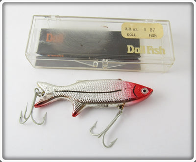 Doll Fish Chrome & Red Vibrator In Box