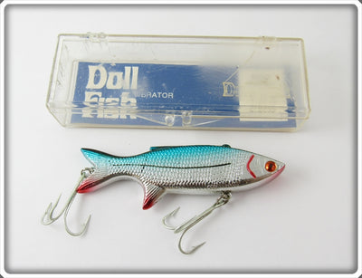 Doll Fish Chrome & Blue Vibrator In Box