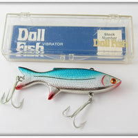Doll Fish Chrome & Blue Vibrator In Box