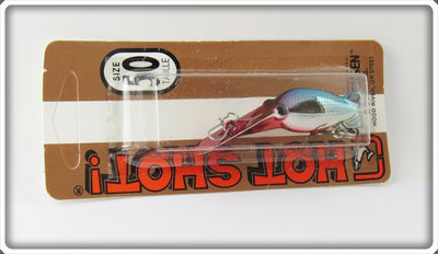 Luhr Jensen Silver Blue Pirate Hot Shot On Card