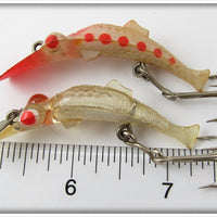Fishing International Clear & Red Spotted Lucky Lady Pair