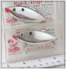 Bill Lewis Chrome Rat-L-Trap Pair In Boxes