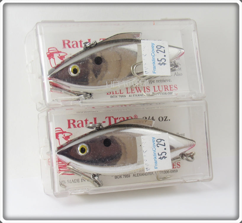 Bill Lewis Chrome Rat-L-Trap Pair In Boxes