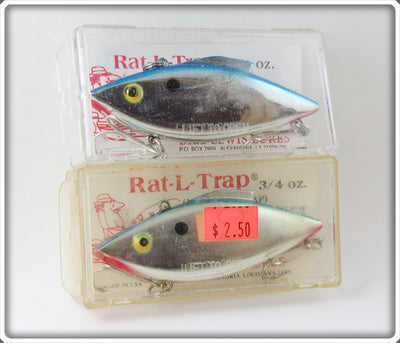 Bill Lewis Chrome Rat-L-Trap Pair In Boxes