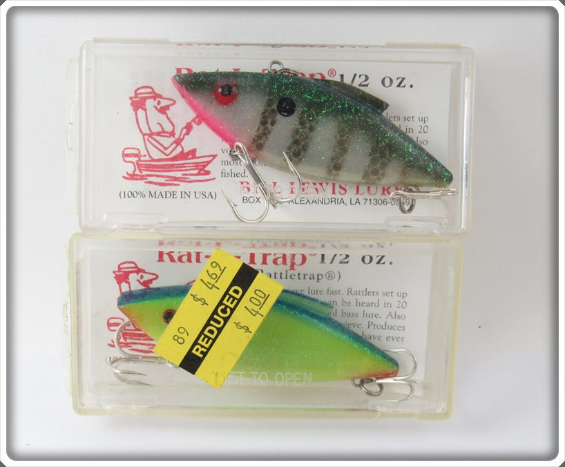 Bill Lewis Glitter Finish Rat-L-Trap Pair In Boxes