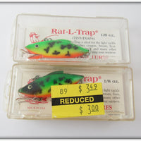 Bill Lewis Green Crawdad Tiny Trap Pair In Boxes