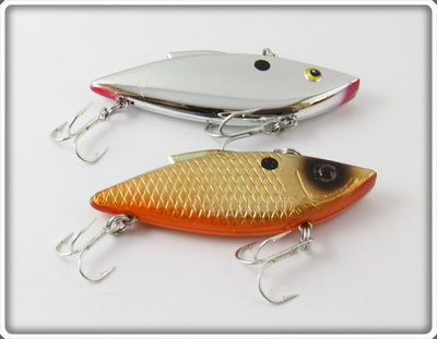 Bill Lewis Chrome & Gold Rat-L-Trap Pair