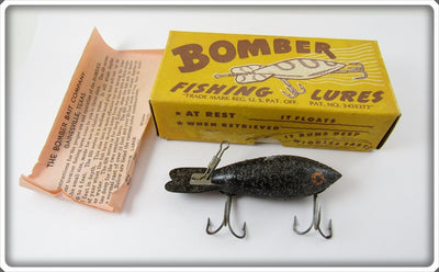 Bomber Bait Co Black With Silver Flakes #400 In Correct Box 416