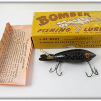 Bomber Bait Co Black With Silver Flakes #400 In Correct Box 416
