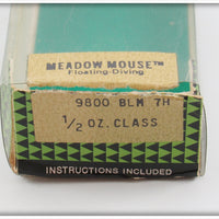 Heddon Black Flocked Meadow Mouse In Box