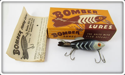 Bomber Bait Co Black White Ribs #400 In Correct Box 414