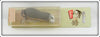 Vintage Heddon Grey Meadow Mouse Lure On Card
