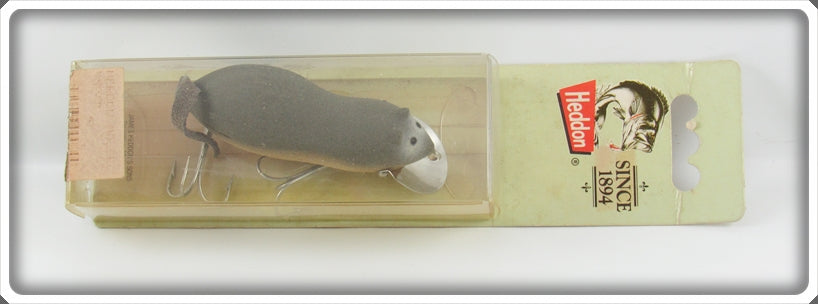 Vintage Heddon Grey Meadow Mouse Lure On Card