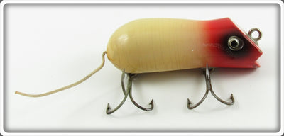 Vintage Shakespeare Red & White Swimming Mouse Lure