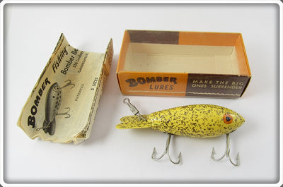 Bomber Bait Co Yellow Silver Flakes #400 In Correct Box 419