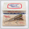 Vintage Wright & McGill Gold Scale Miracle Minnow Lure In Box