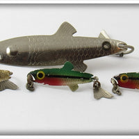 Arbogast Spin Liz & Fly Rod Tin Liz Lot Of Four