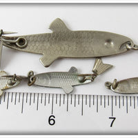 Arbogast Spin Liz & Fly Rod Tin Liz Lot Of Four