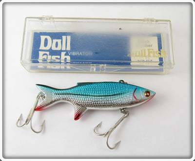 Doll Fish Chrome & Blue Vibrator In Box