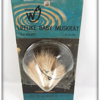 Vintage Weber Lifelike Baby Muskrat Lure On Card 