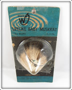 Vintage Weber Lifelike Baby Muskrat Lure On Card 