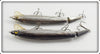 Unknown Rebel Or Rapala Jointed Minnow Type Pair: Silver/Black