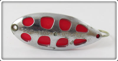 South Bend Chrome Red Sun Spot Spoon