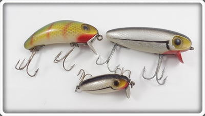 Wright & McGill Lot Of Three: Miracle Minnow & Bug A Boo