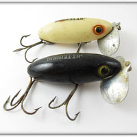 Arbogast Luminous & Black Jitterbug Pair