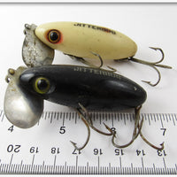 Arbogast Luminous & Black Jitterbug Pair