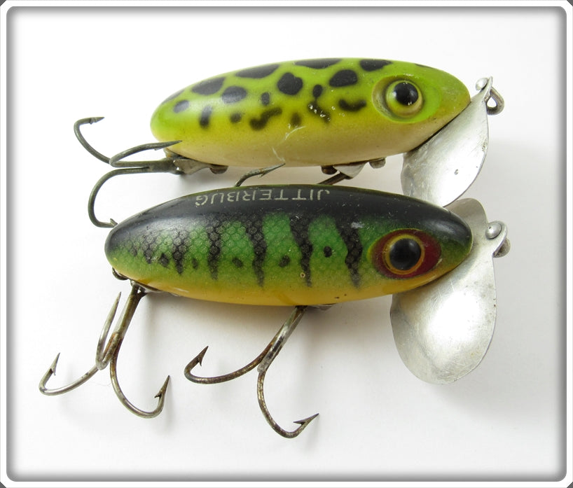 Arbogast Perch & Frog Jitterbug Pair