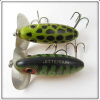 Arbogast Perch & Frog Jitterbug Pair