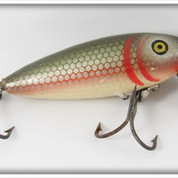 Vintage Pflueger Red Side Scale Finish Mustang Lure 
