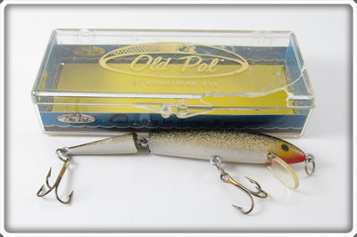 Vintage Old Pal Gold Flitter Jointed Minnow Lure In Box