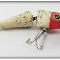 Vintage Pflueger Silver Sparks Red Head Jointed Palomine Lure