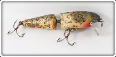 Vintage Pflueger White Silver Sparks Jointed Palomine Lure