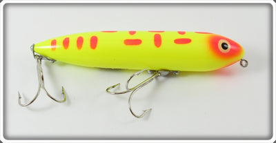 Vintage Heddon Yellow Red Spots Zara Spook Lure